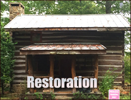 Historic Log Cabin Restoration  Red Oak, Georgia